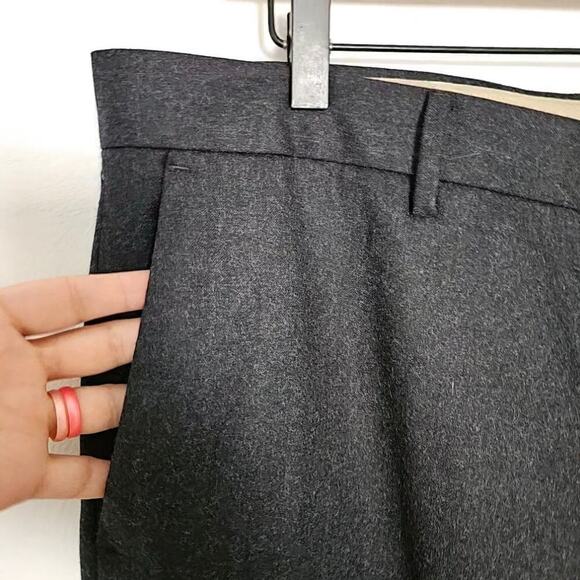 Banana Republic Vitale Barberis Tapered Fit Wool Trouser Men's 35x32 Charcoal - Picture 4 of 8